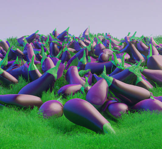 Field of eggplants