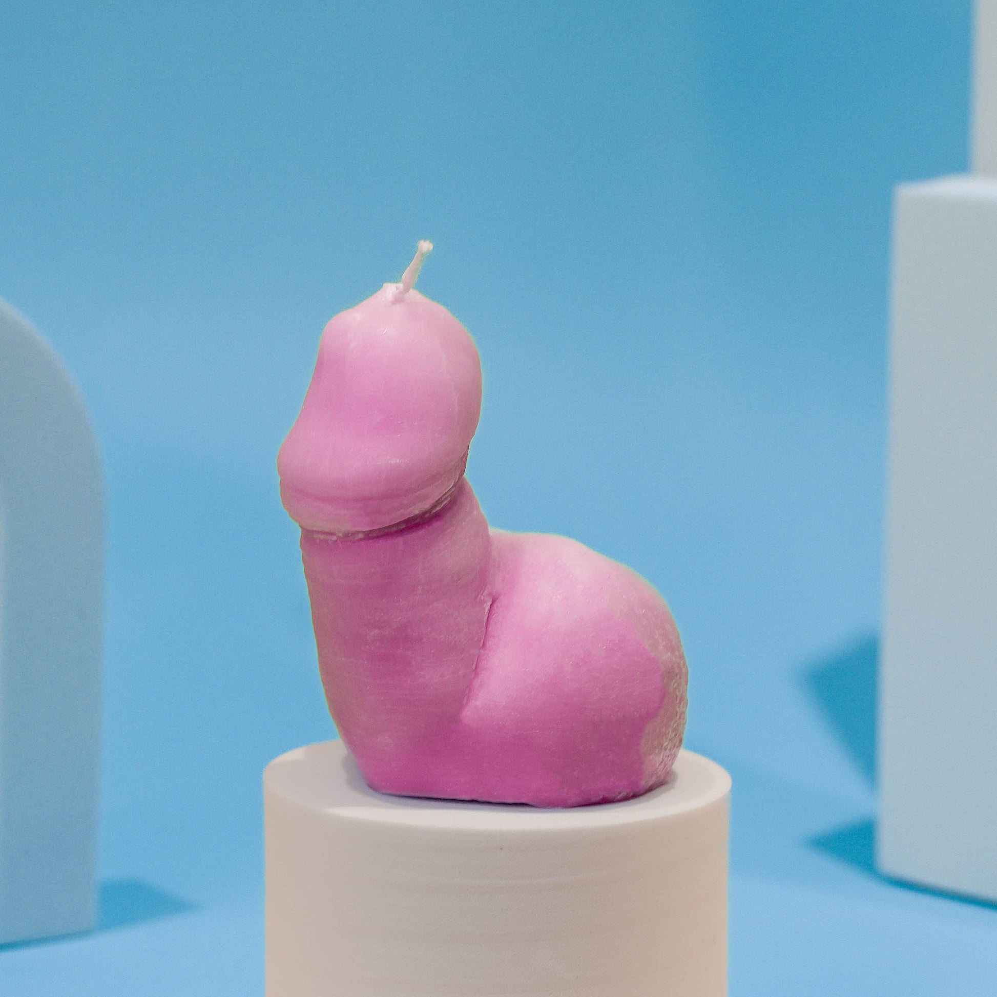 Handcrafted Giggeli penis candle, artfully designed for body positivity and inclusive self-expression"