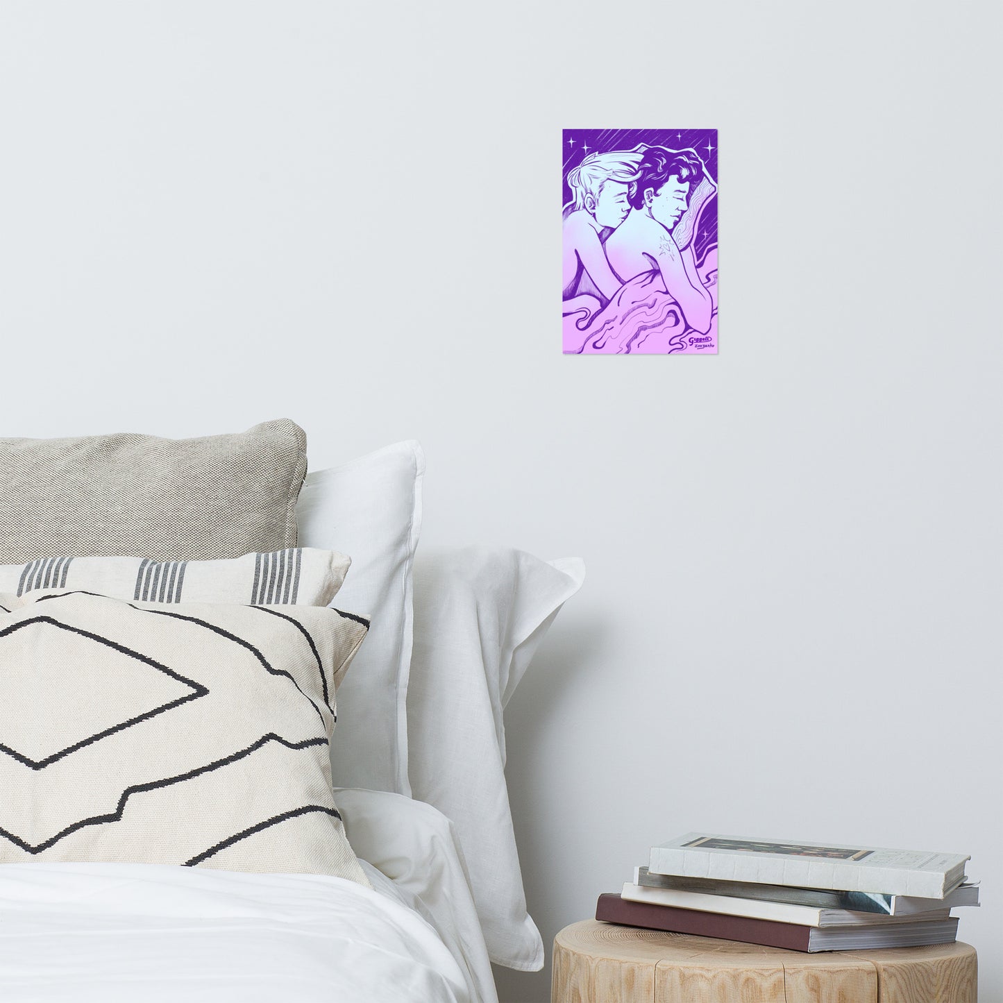 Unconditional Love in Violet Art Print