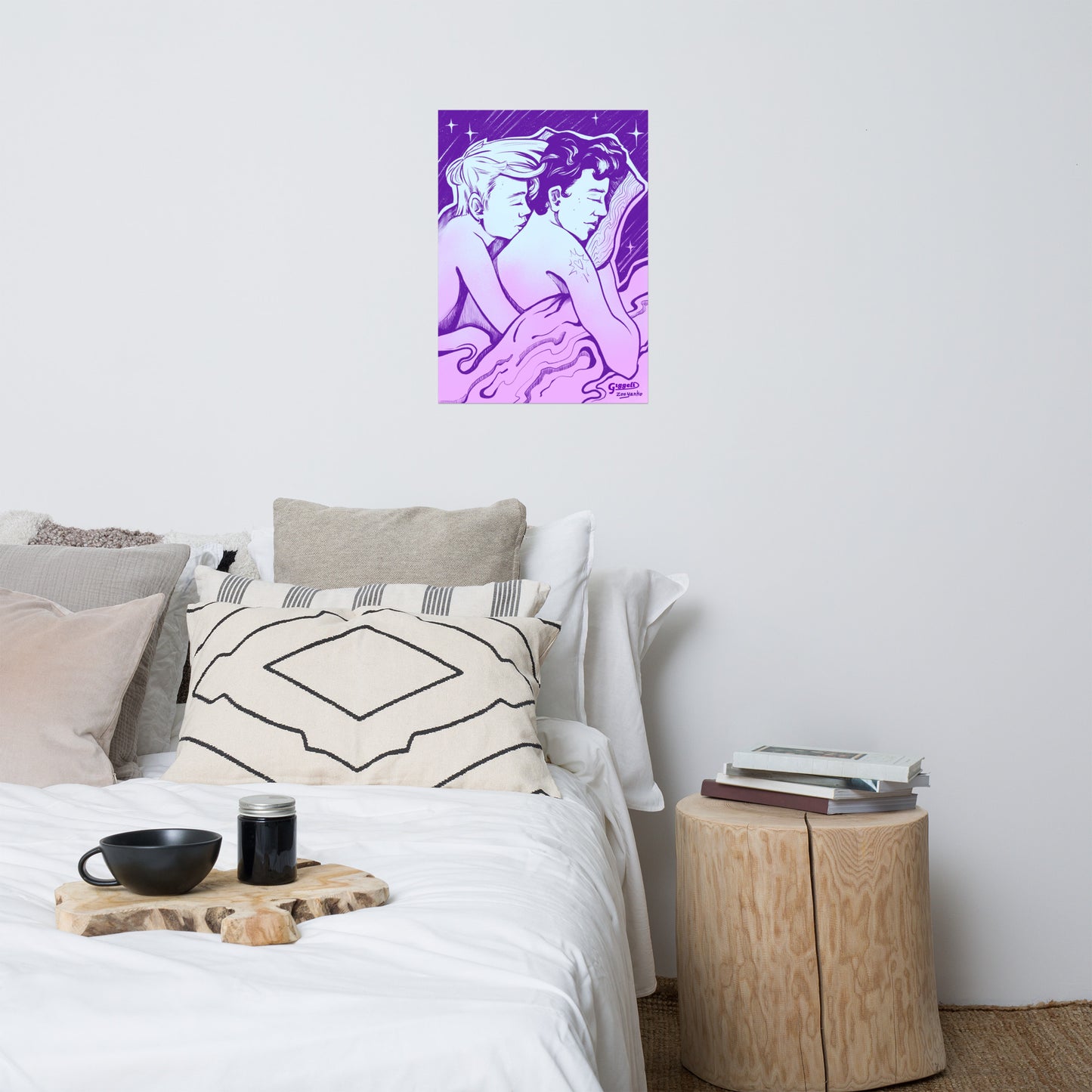 Unconditional Love in Violet Art Print